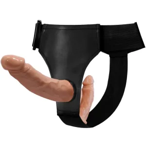 Dildo duplo com arnês Brinquedos para adultos