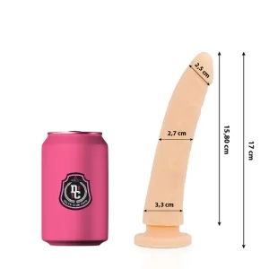 dildo médio natural de silicone 1